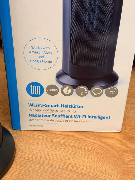 Aquecedor Wi-Fi Nedis SmartLife 2000W - Como Novo!