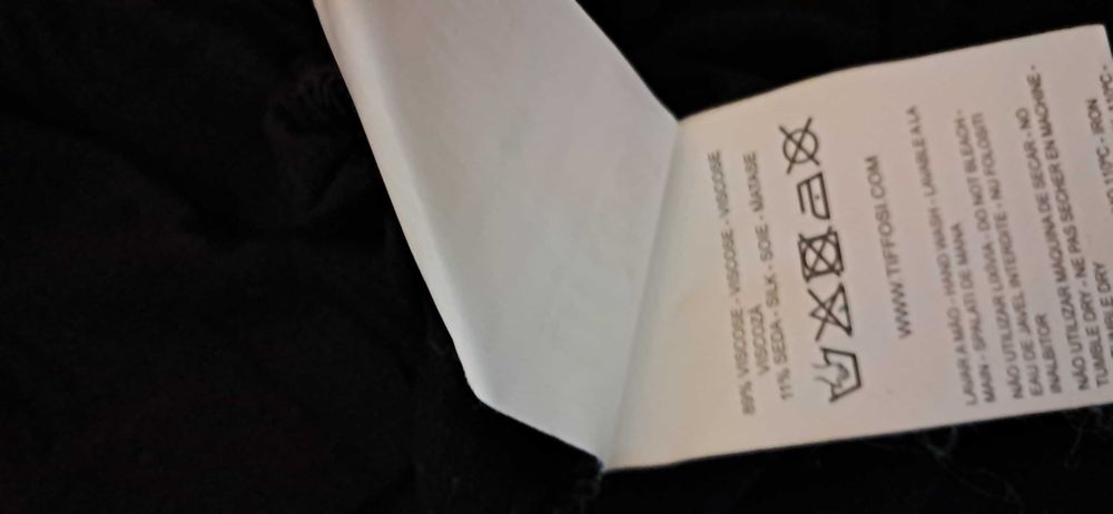 Blusa Nova Preta Tiffosi.