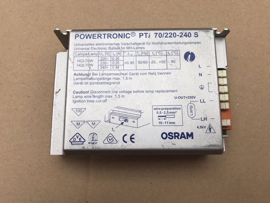 Statecznik elektroniczny PTi 70/220-240 S OSRAM