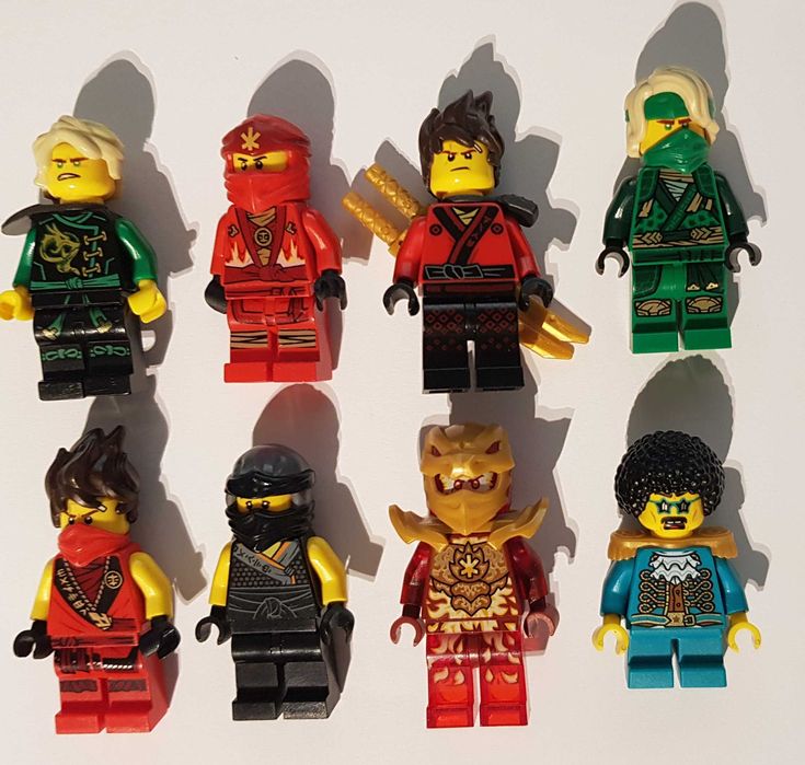 Lego figurki ninjago Kai, Lloyd, Cole 8 szt.