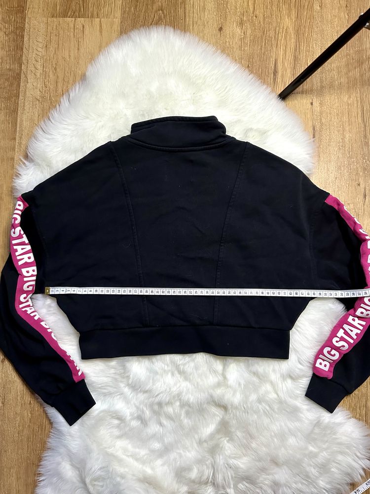 Czarna bluza Crop top big star s/m bawełna