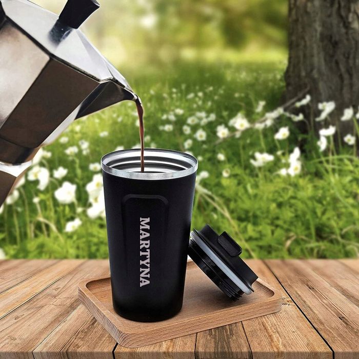 Personalizowany kubek termiczny bidon termos z imieniem grawer prezent