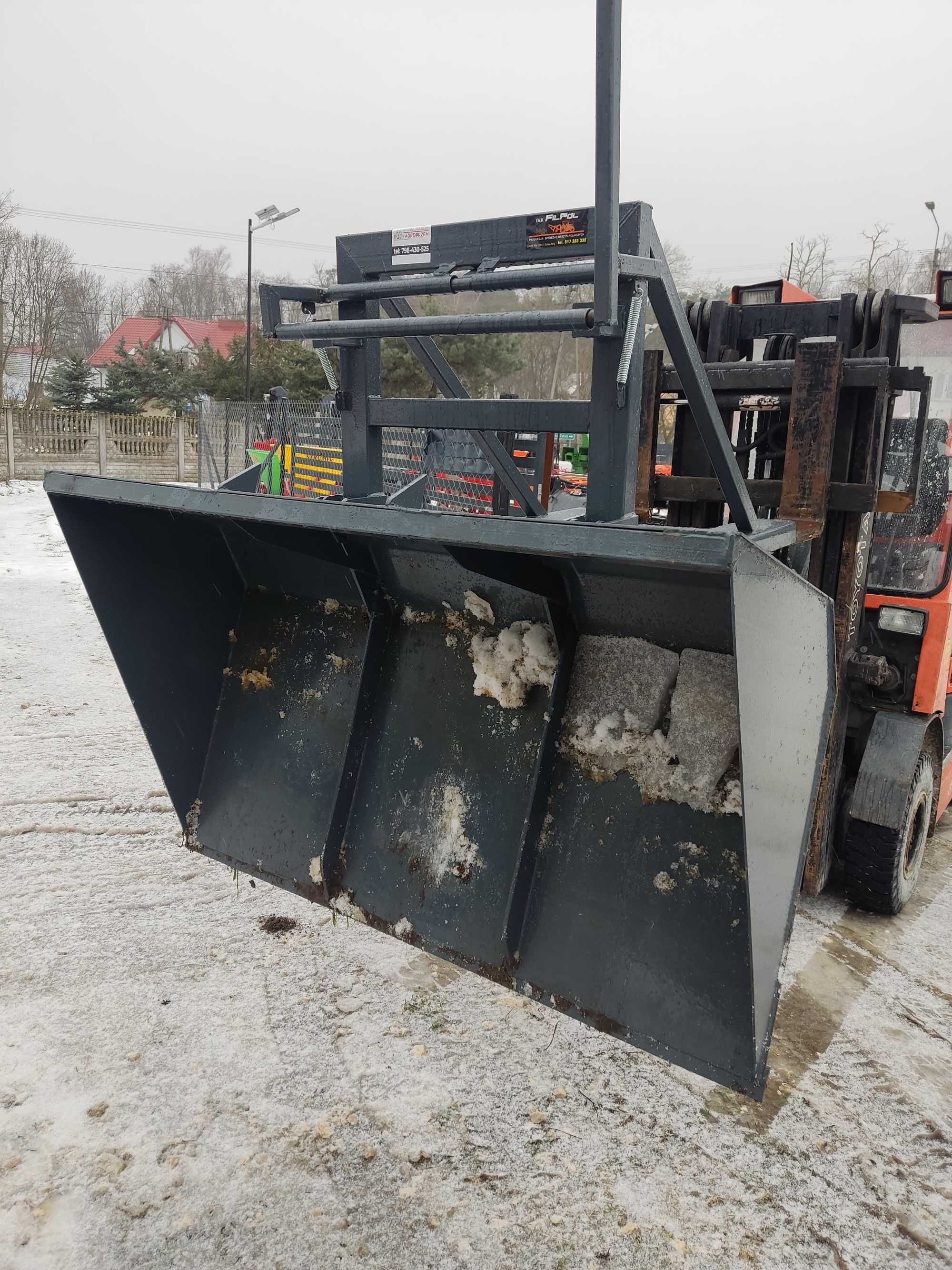 Łyzka wozka widłowego kiwadło  kiper mechaniczny