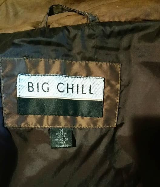 Куртка Big Chill оригинал р.52 темно-коричневая с капюшоном демисезон