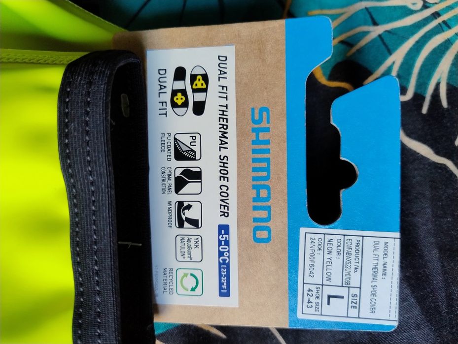 Ochraniacze na buty rowerowe Shimano Dual Fit Thermal