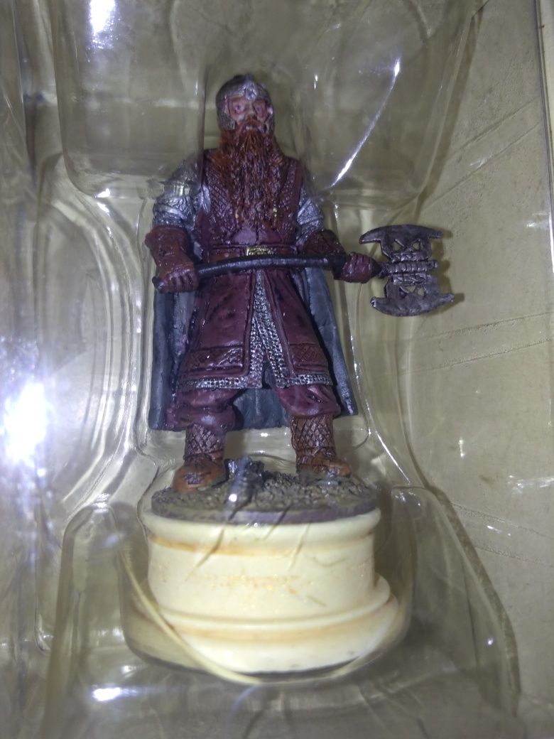 Antiga figura gimli do filme o senhor dos anéis