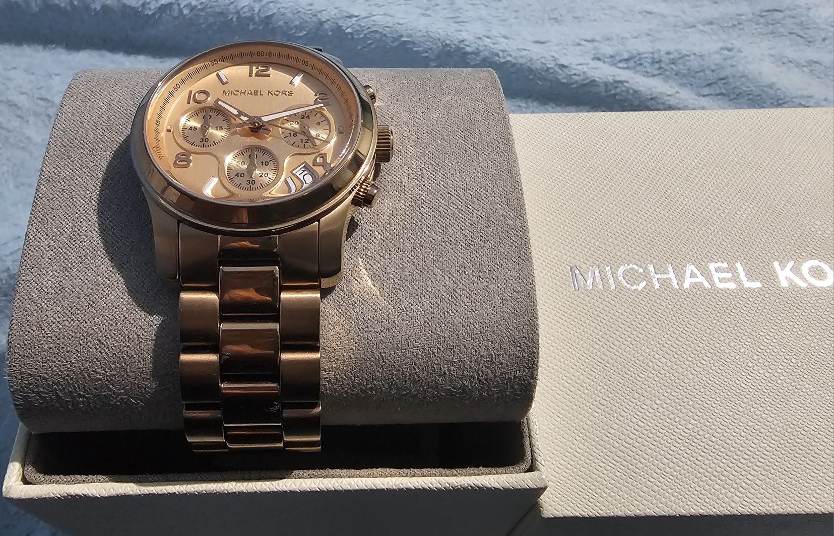 Relógio Michael Kors dourado-rosa