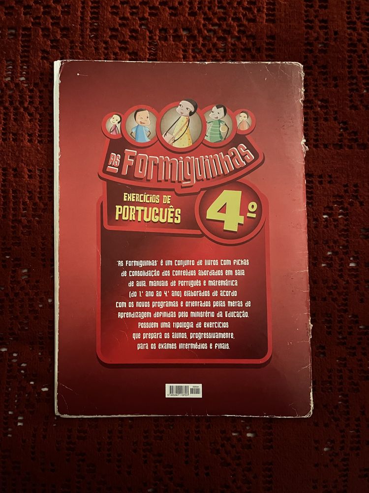 Formiguinhas - Livro de Exercícios de Português - 4.º Ano