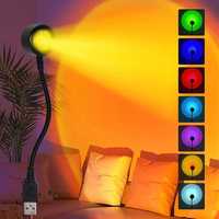 Лампа usb проектор для селфи, видео 7 цветов