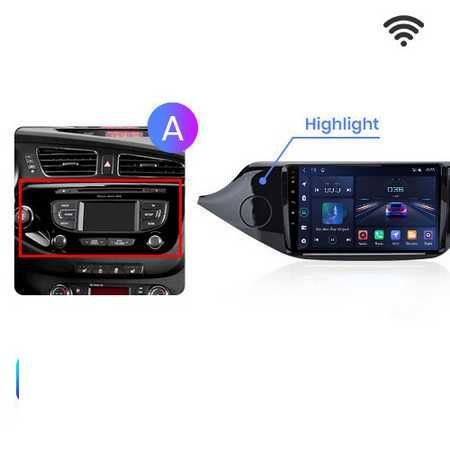 Radio android 11 Kia Ceed JD 12-18r wifi gps bluetooth