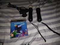Zestaw 2x Playstation Move plus Kamera EYE plus Gra - Starter Pack
