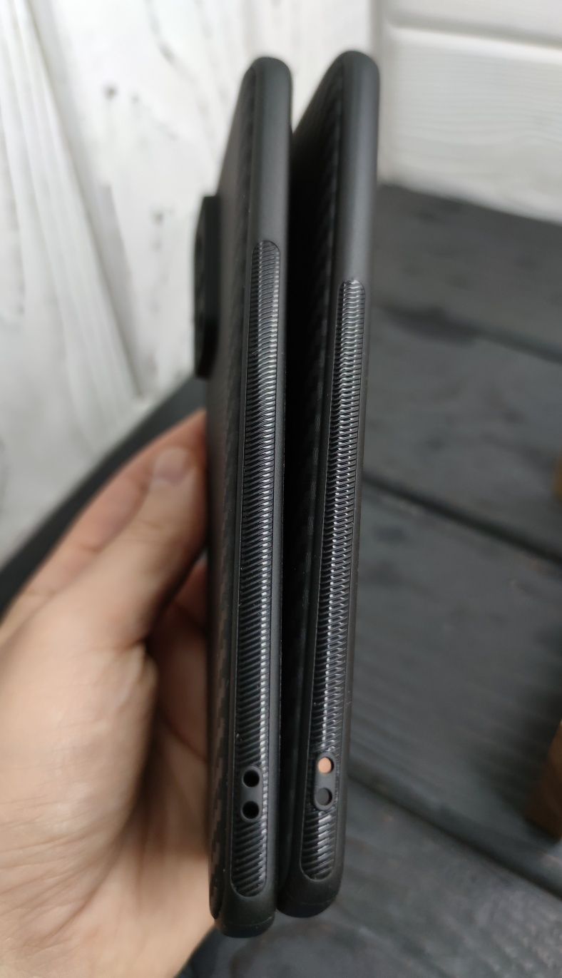Чехол тонкий Carbon TPU на Xiaomi Redmi Note 10 Pro/ Note 10S/ Poco F3
