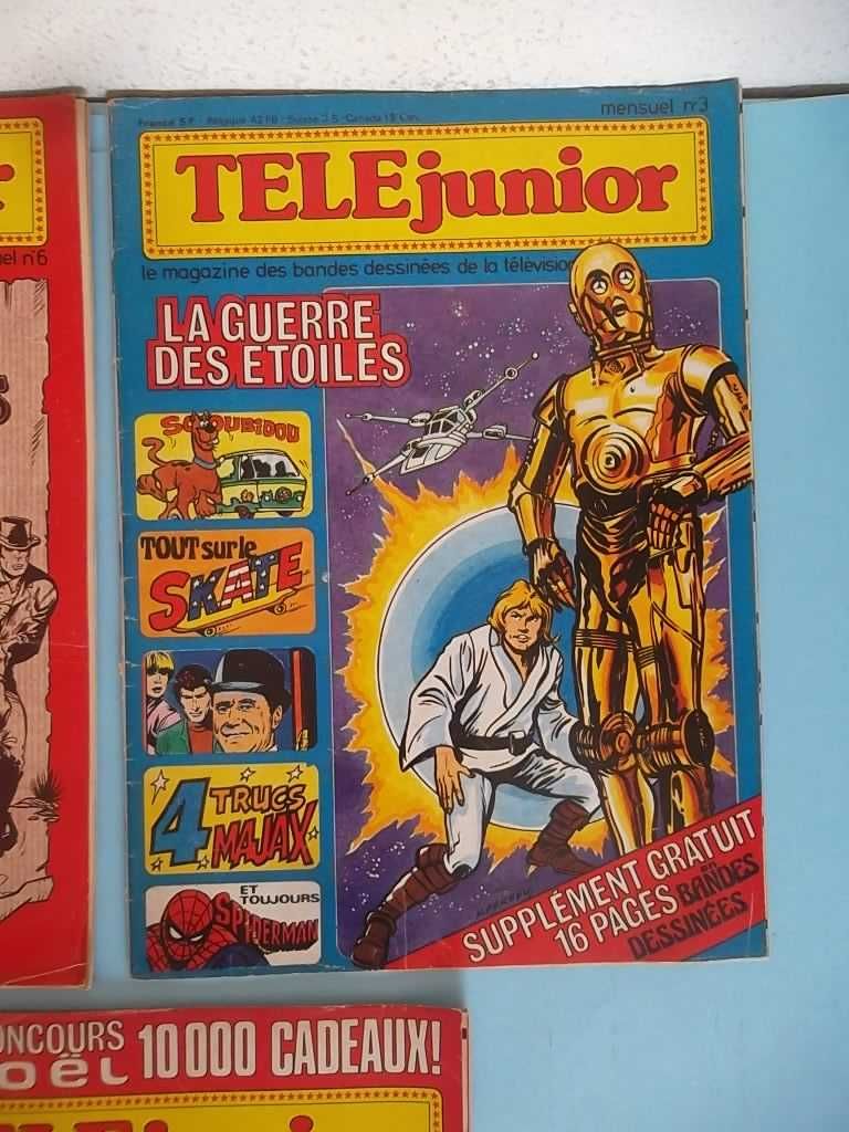 TÉLÉ JUNIOR 1977 REVISTA BD E CINEMA STAR WARS