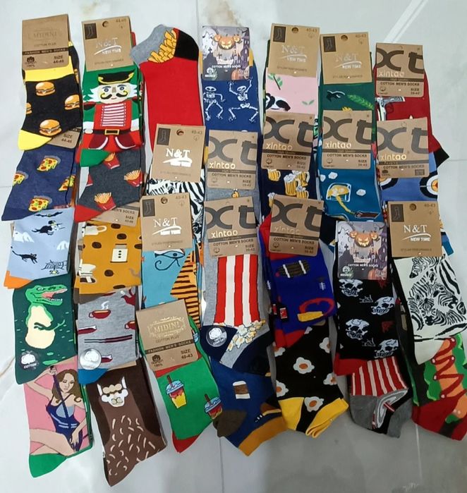 10 par mix Śmieszne skarpetki, skarpety męskie 39-43 mix bawełna