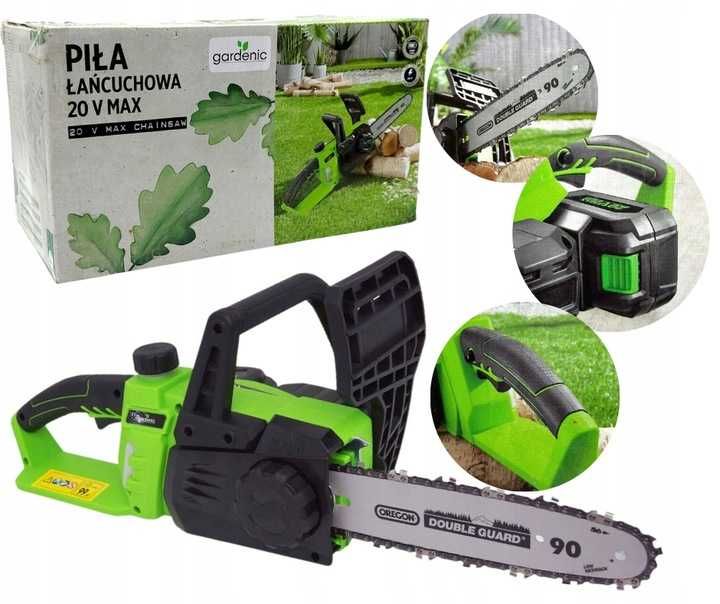 Piła Łańcuchowa na 20 V GARDENIC + 4 ah Akumulator + Ładowarka  OKAZJA