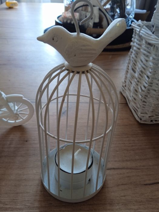 Dekoracje  domowe klatka,koszyk,rower