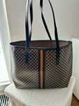Torba shopper tote bag na ramię duża brązowa