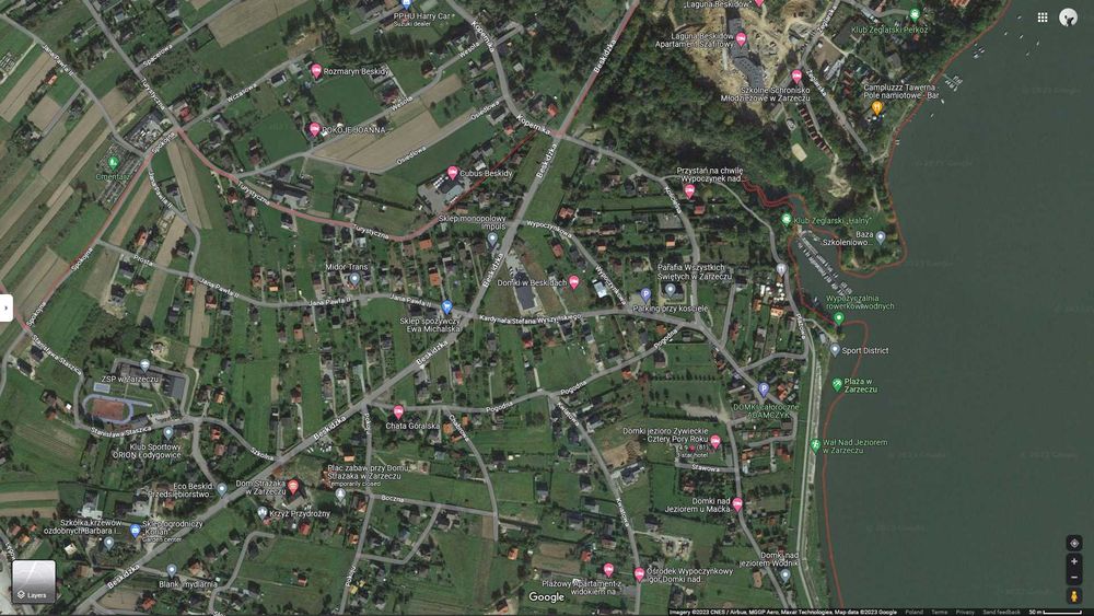Działka inwestycyjna z widokiem na Jezioro Żywieckie 21,6 ar