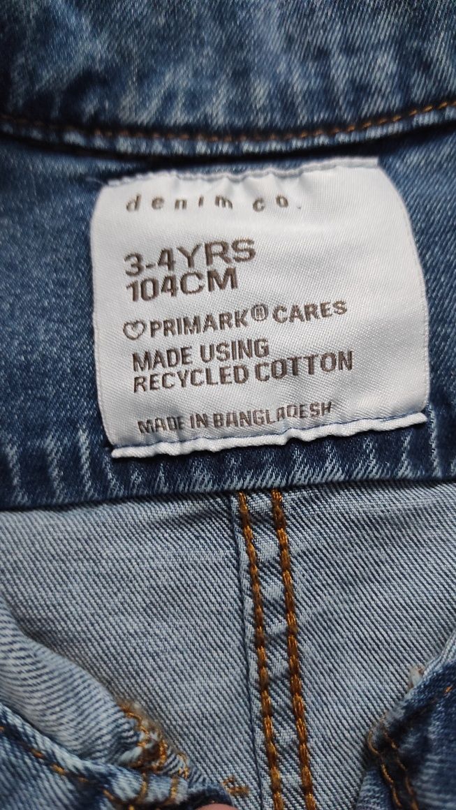 Sukienka jeansowa firmy Primark rozmiar 3-4 lata