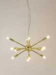 Lampa wisząca  Westwing Spike złoty 50cm