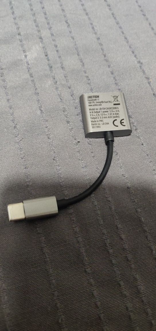 Przejściówka USB C Jack 3.5 mam adapter