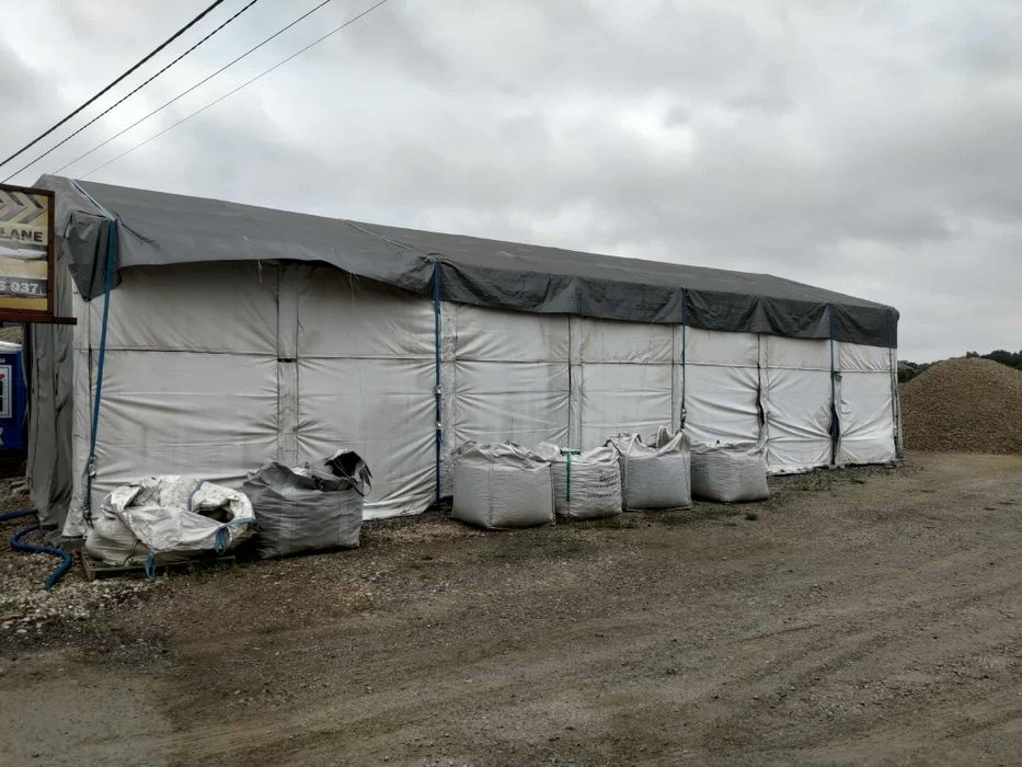 Całoroczny namiot przemysłowy 14mx6mx3m