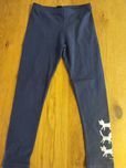 Endo Granatowe legginsy z kotkami roz 122 cm