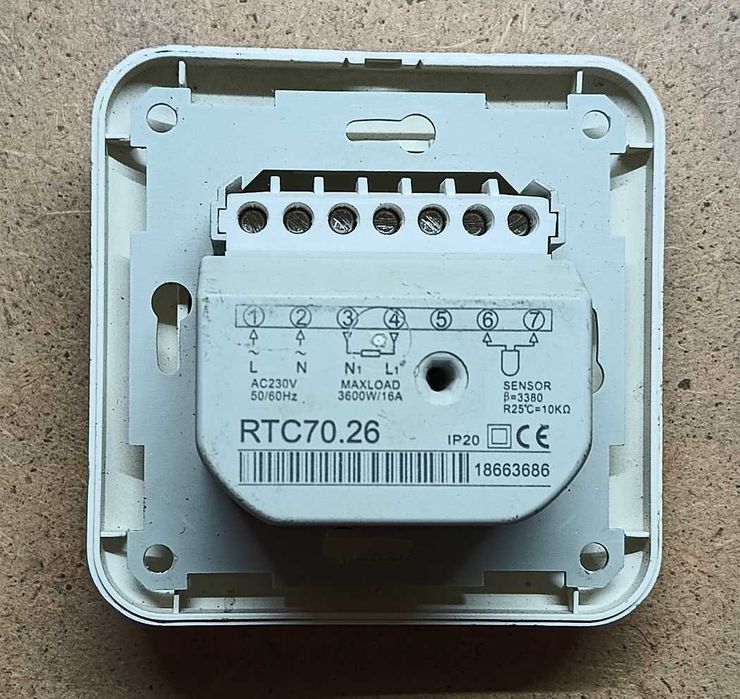 Терморегулятор для теплого пола RTC70.26 механический