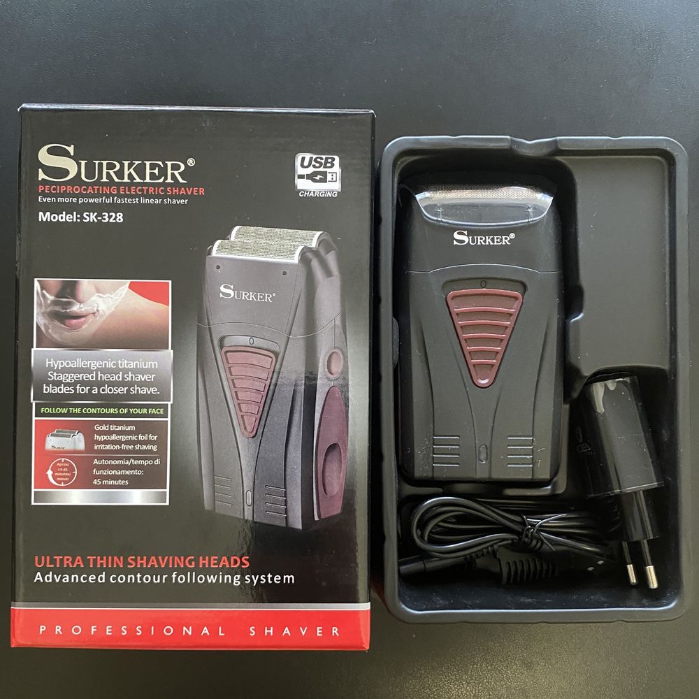 Професійний шейвер Surker ProFoil Lithium Shaver Black (SK-328)