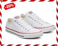 NOWOCZESNE TRAMPKI Buty Damskie Converse All Star Białe *Wyprzedaż*