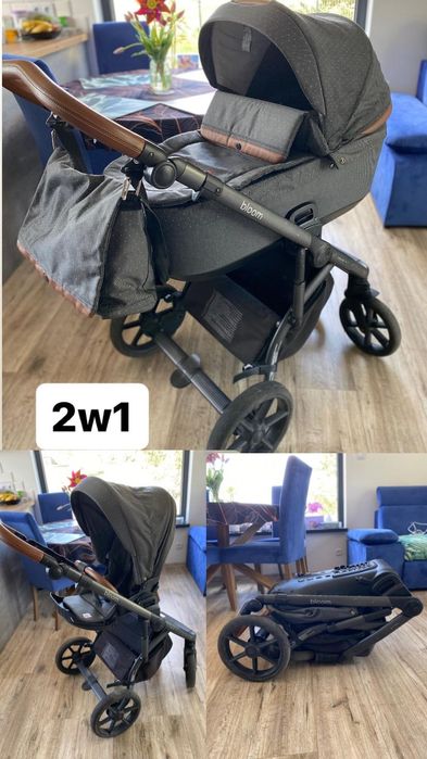 Wózek dziecięcy 2w1 Roan Bloom – gondola + spacerówka