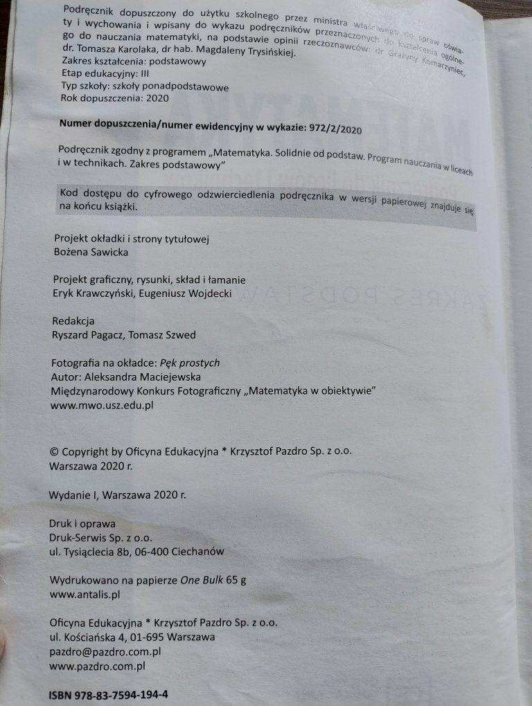 Matematyka 2 Kurczab podręcznik i zbiór zadań