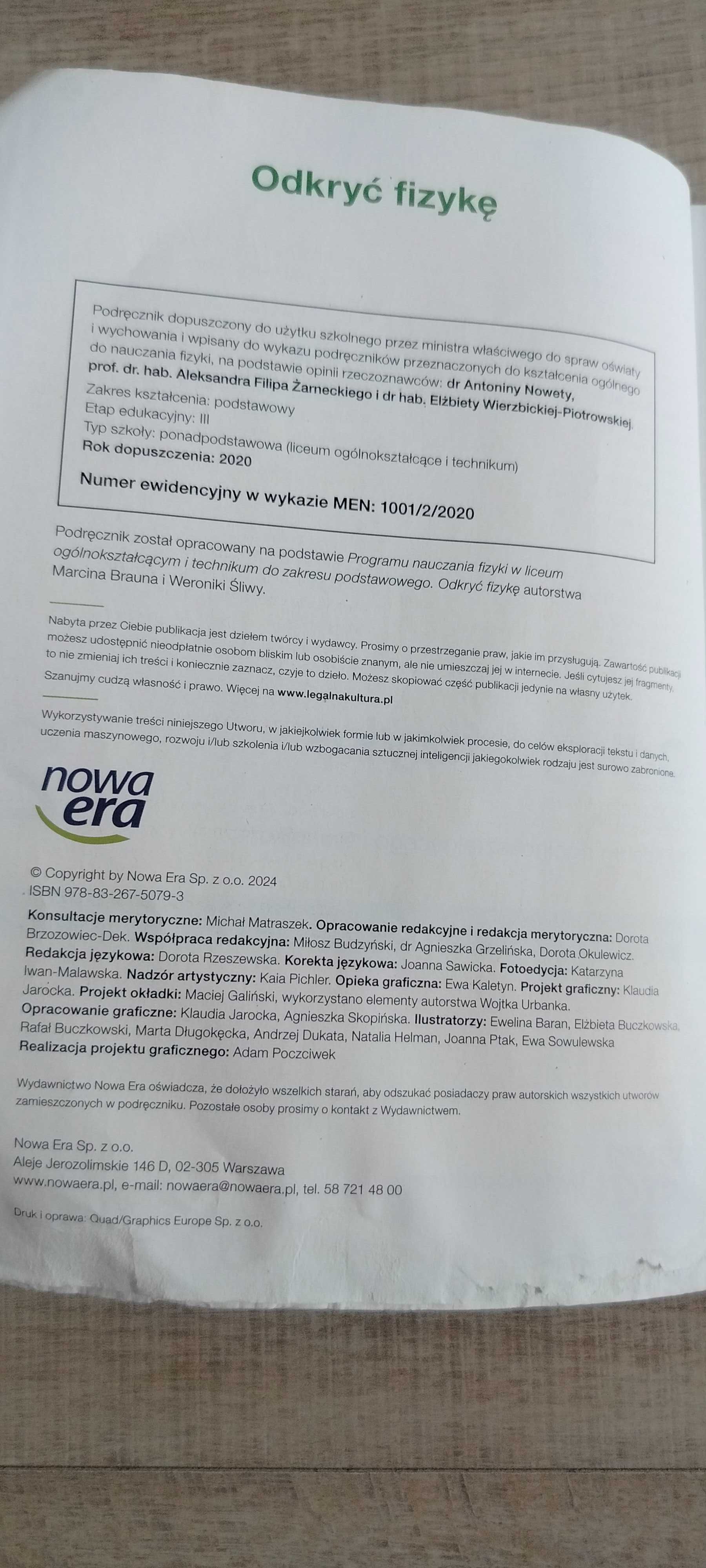 Podręcznik Odkryć fizykę 2