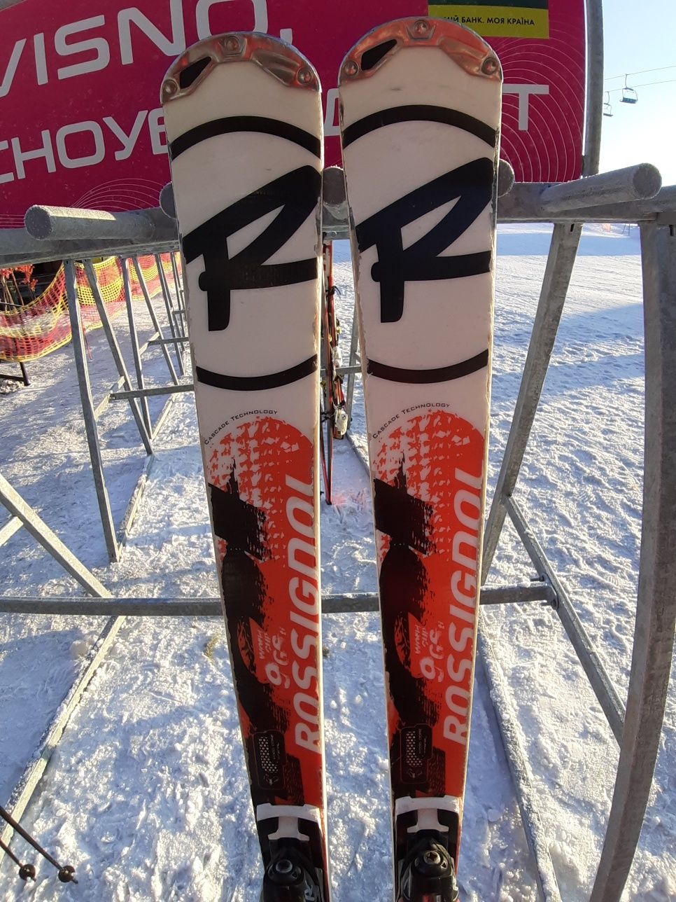 Лижі Rossignol 9gs. 168cm, radius 17, 118/72/100