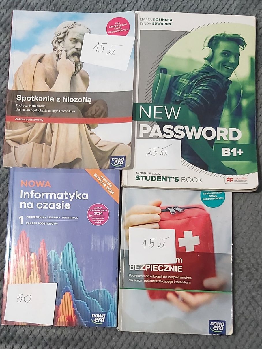 4 podręczniki 1 klasa liceum technikum Informatyka wydanie 2024,