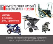 Agregat malarski, do gładzi, szpachlarski. Tynki strukturalane. Tanio