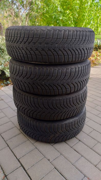 Opony zimowe Michelin Alpin 185/65 R15 + felgi Mercedes 15 5x112