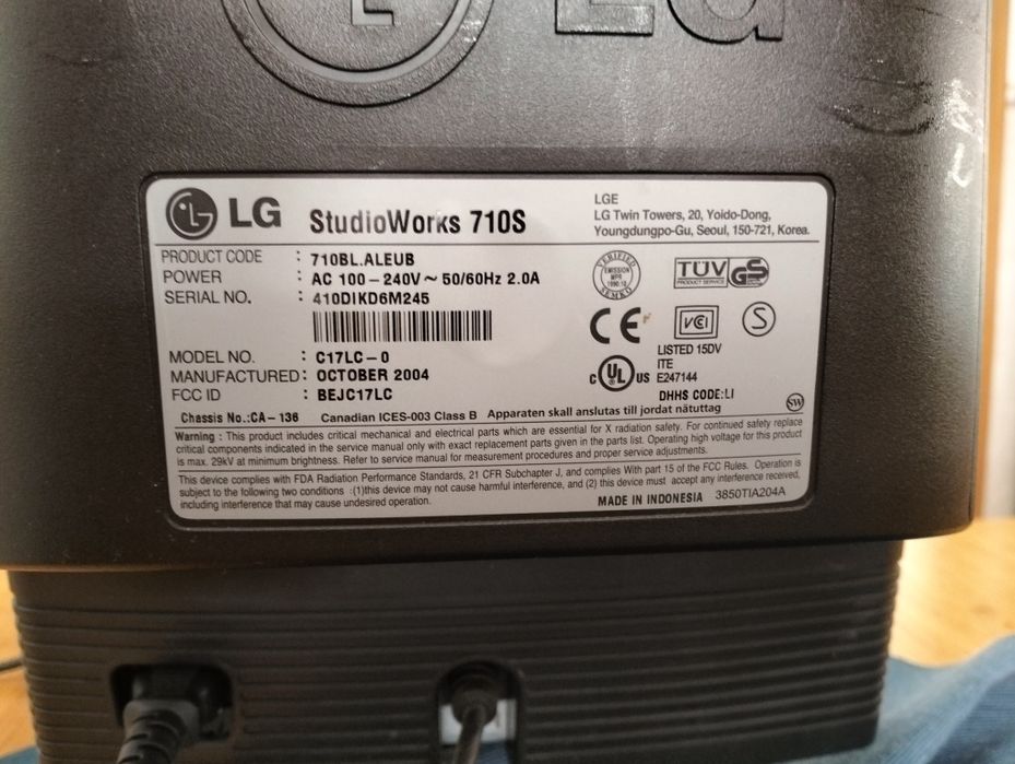 Vendo monitor marca LG