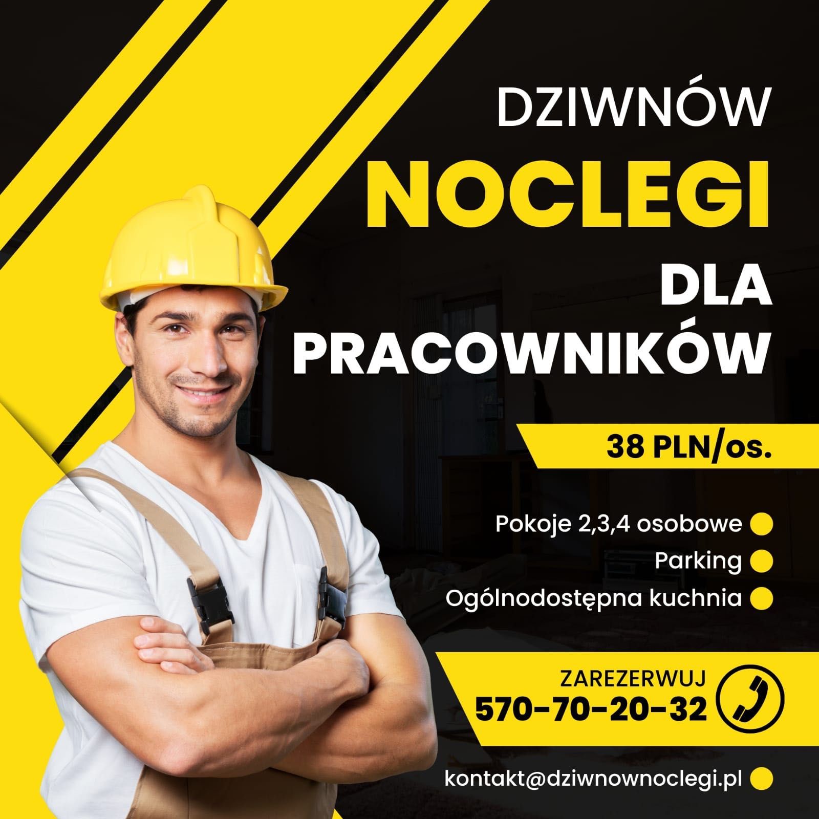 Dziwnów - Noclegi dla pracowników / Tanie Pokoje do wynajęcia  Kwatery