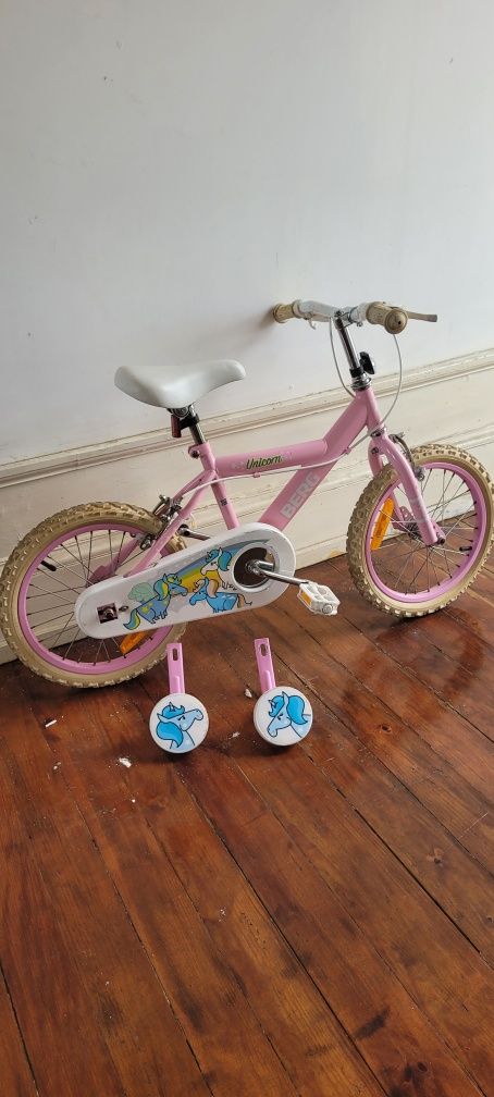 Bicicleta criança unicórnio