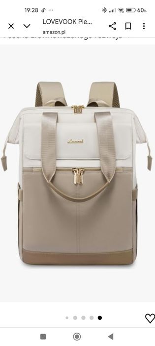 Plecak Lovevook kremowo szary