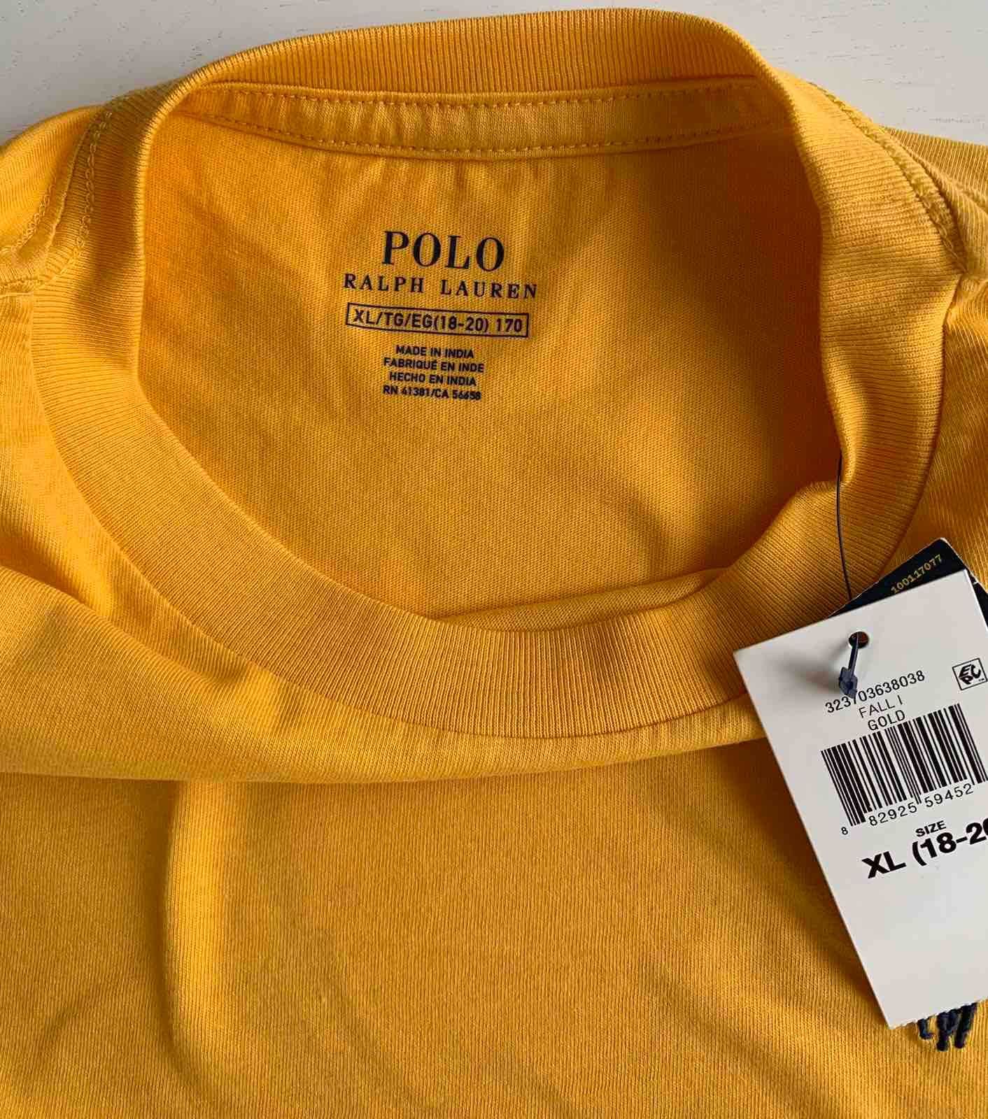 Футболка Polo Ralph Lauren оригинал, 100% хлопок мужская М, детская XL