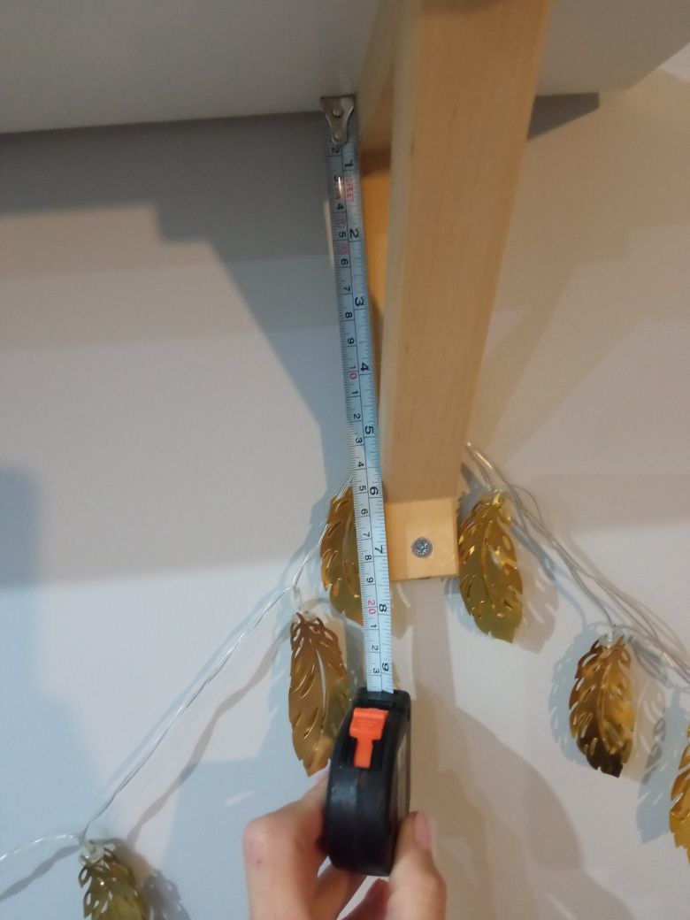 2 półki ścienne Ikea BERGSHULT / SANDSHULT 80 cm x 20 cm białe drewno