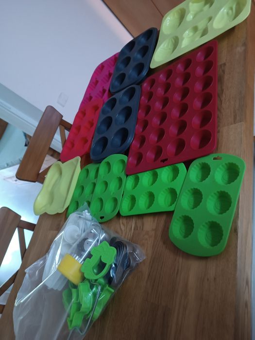 Formy silikonowe ciastek lodu wykrawacze foremki zestaw