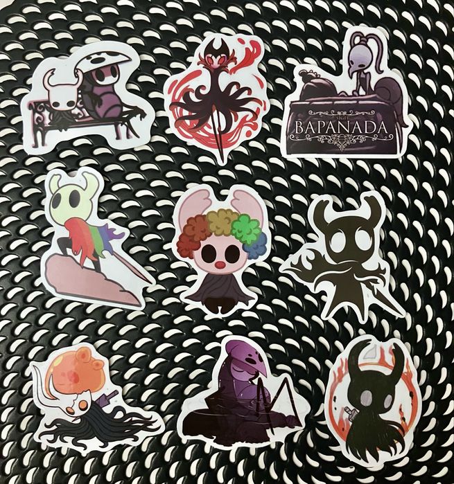 Naklejki Hollow Knight. 9 sztuk