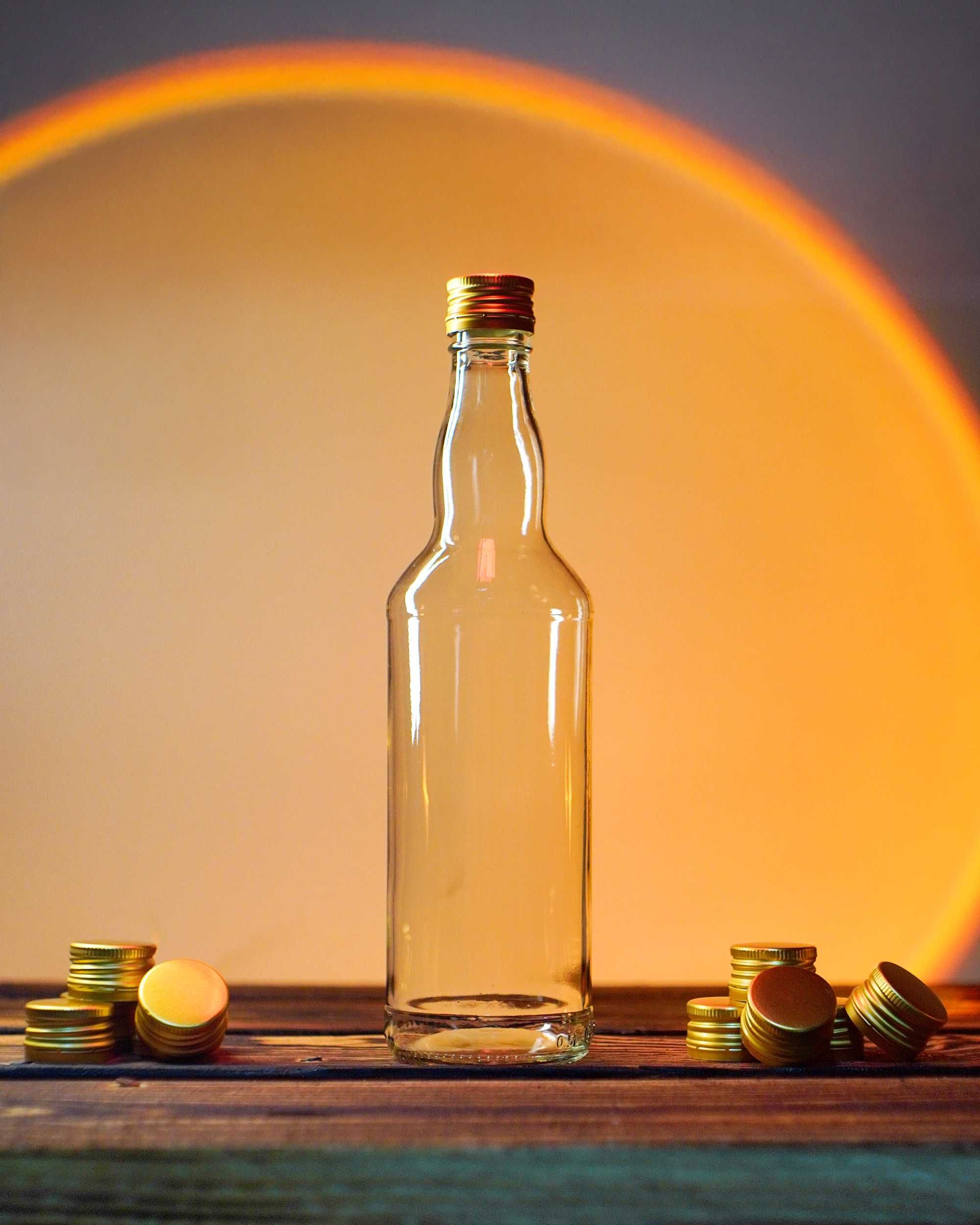 Zestaw Butelka Monopolowa szklana 500 ml 20 sztuk + ZAKRĘTKA