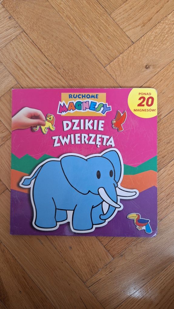 Dzikie zwierzęta ruchome magnesy Książka magnetyczna