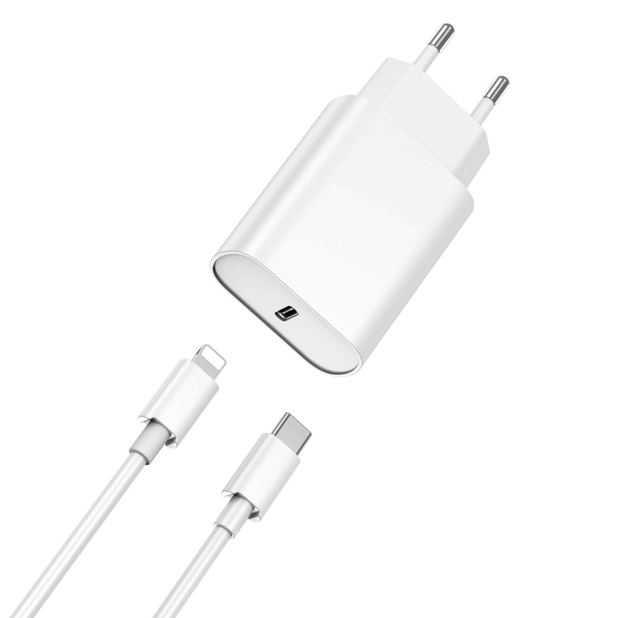 Ładowarka Do iPhone USB-C Lightning 20W Szybkie Ładowanie