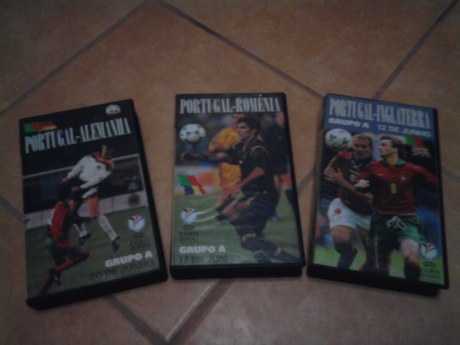 Cassetes VHS Euro 2000 - Jogos de Portugal