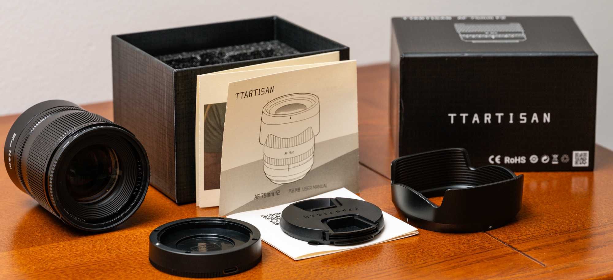 Objectiva AF TTArtisan 75mm f2 para Nikon Z